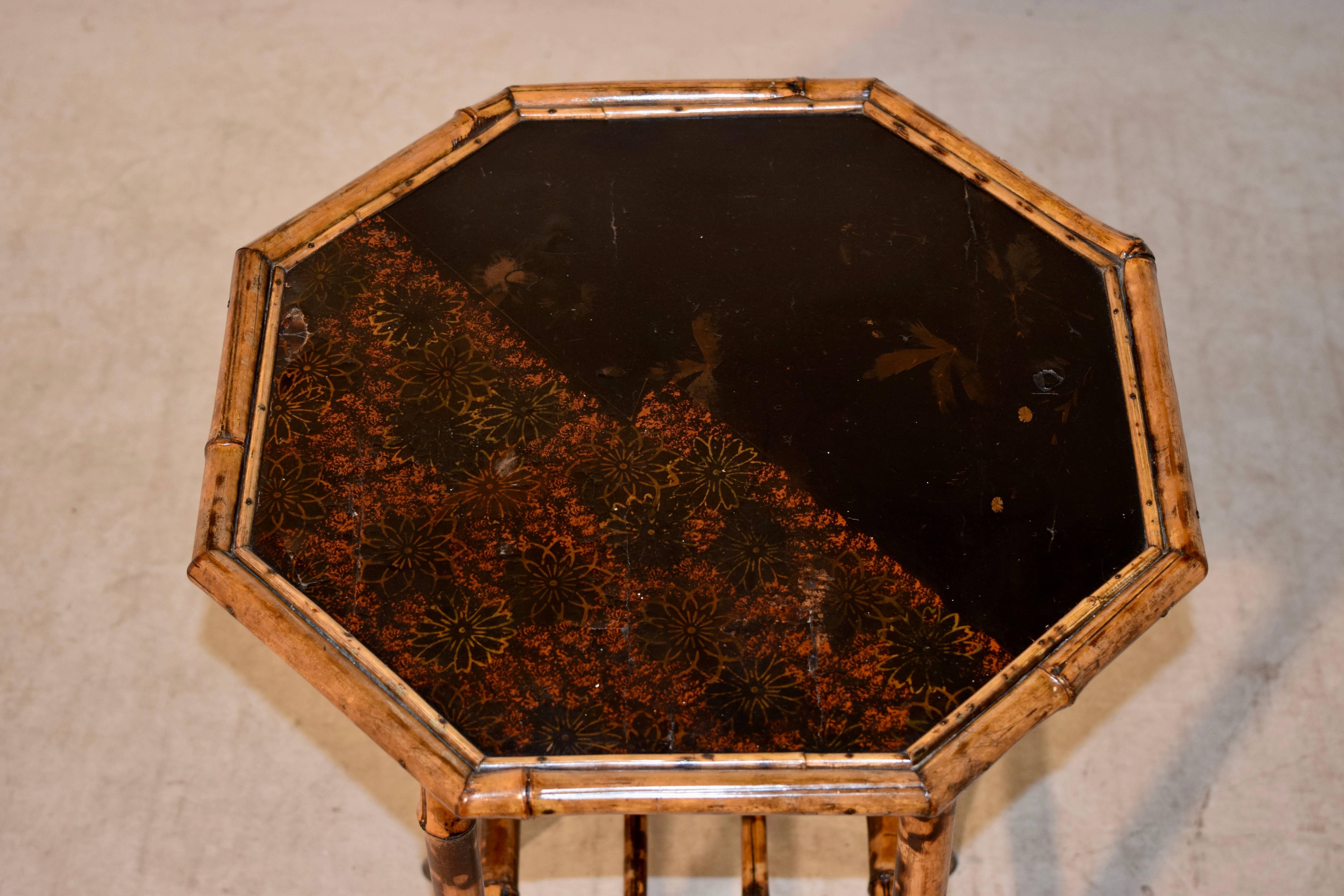 19th Century Chinoiserie Bamboo Table 1