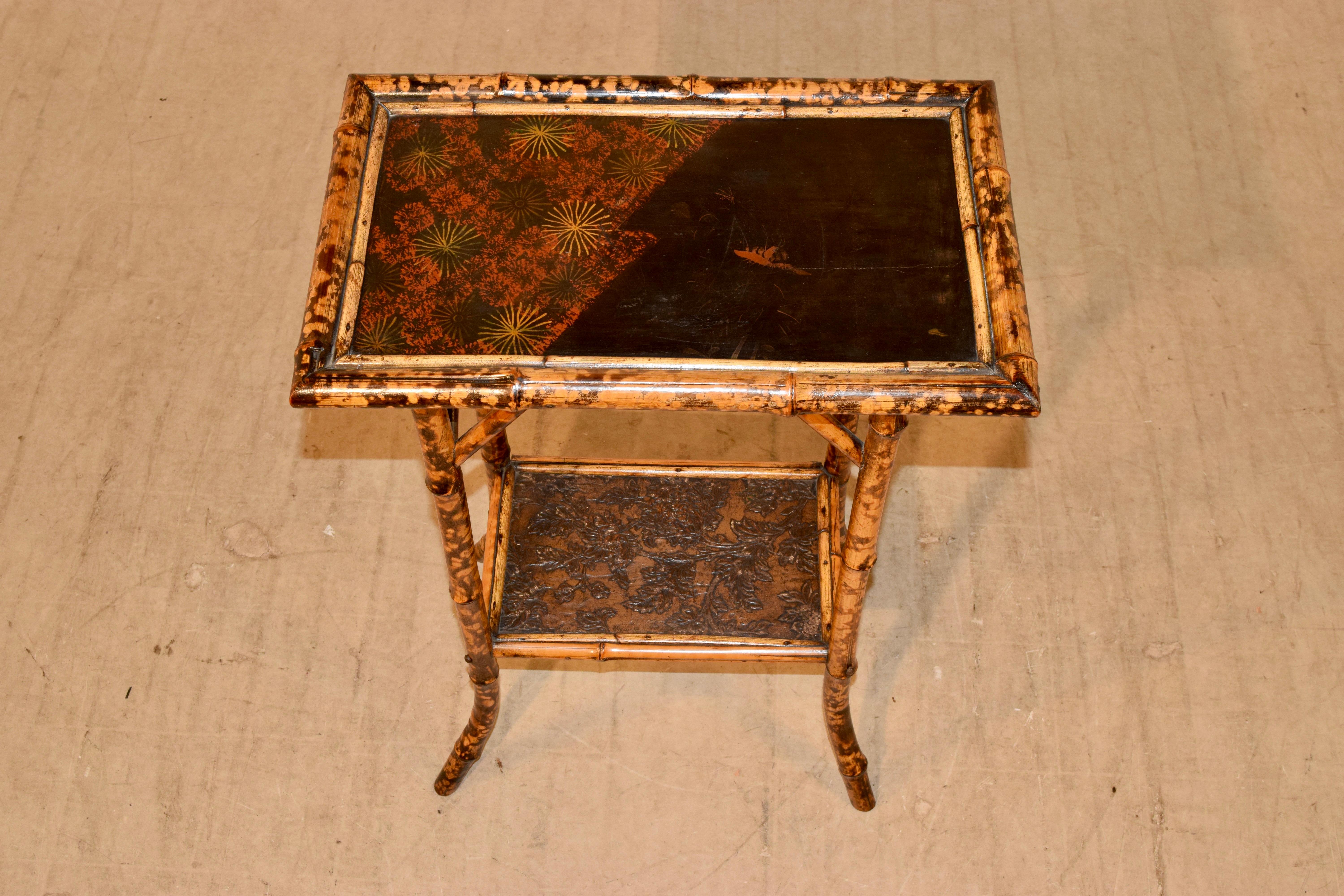 19th Century Chinoiserie Bamboo Table 2