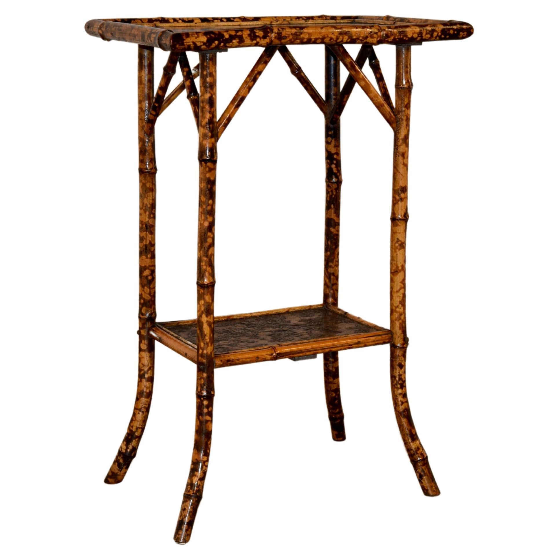 19th Century Chinoiserie Bamboo Table