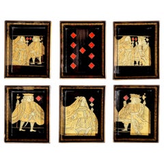19th Century Chinoiserie Black Lacquer Trays