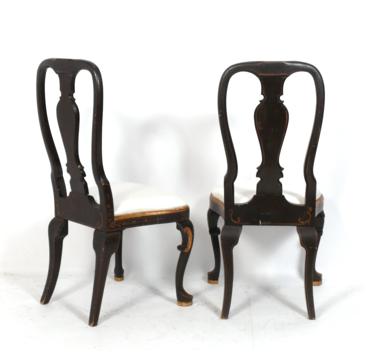 19th Century Chinoiserie Chairs In Distressed Condition In Atlanta, GA