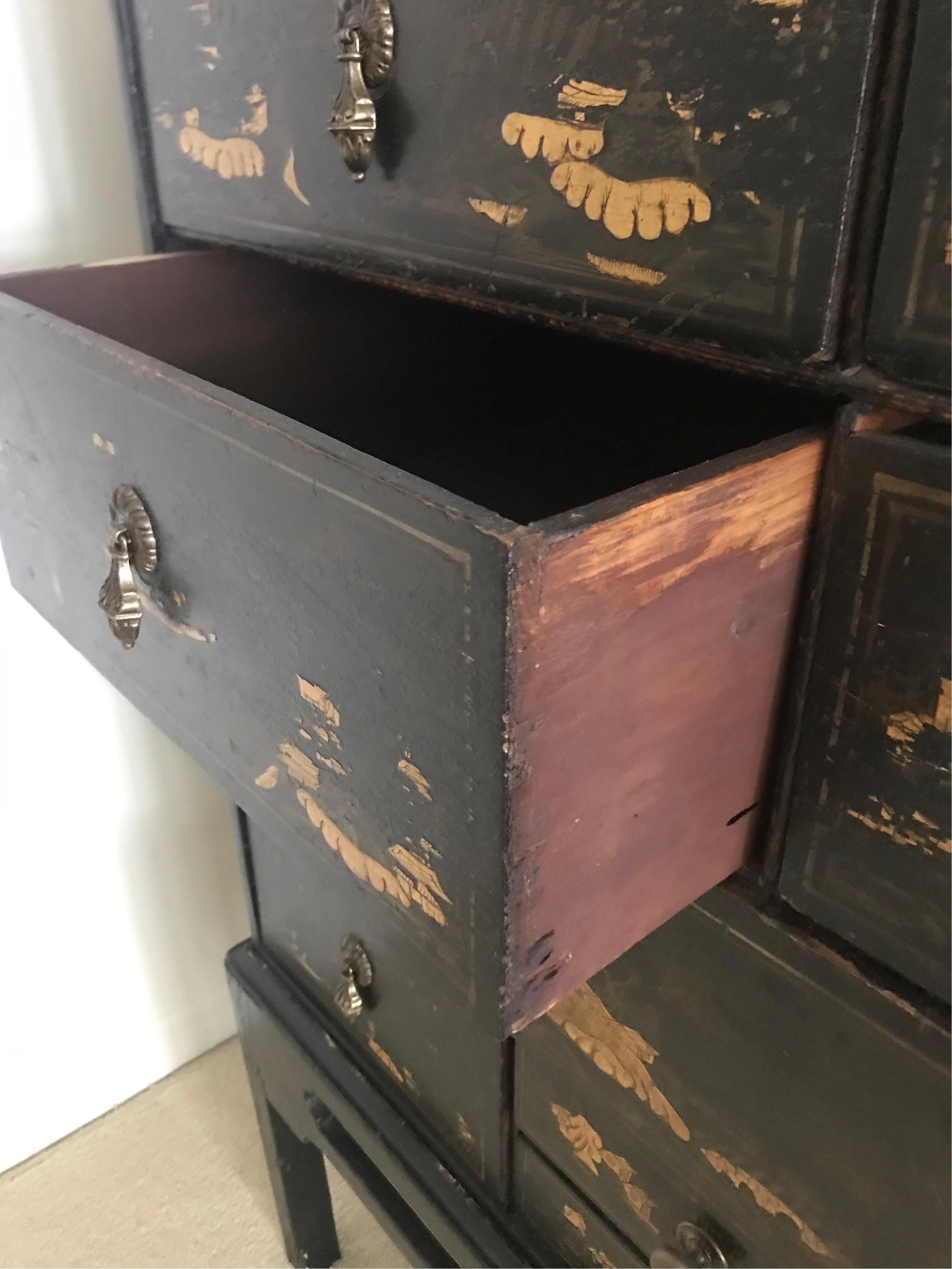 19th Century Chinoiserie Chest on Stand 3
