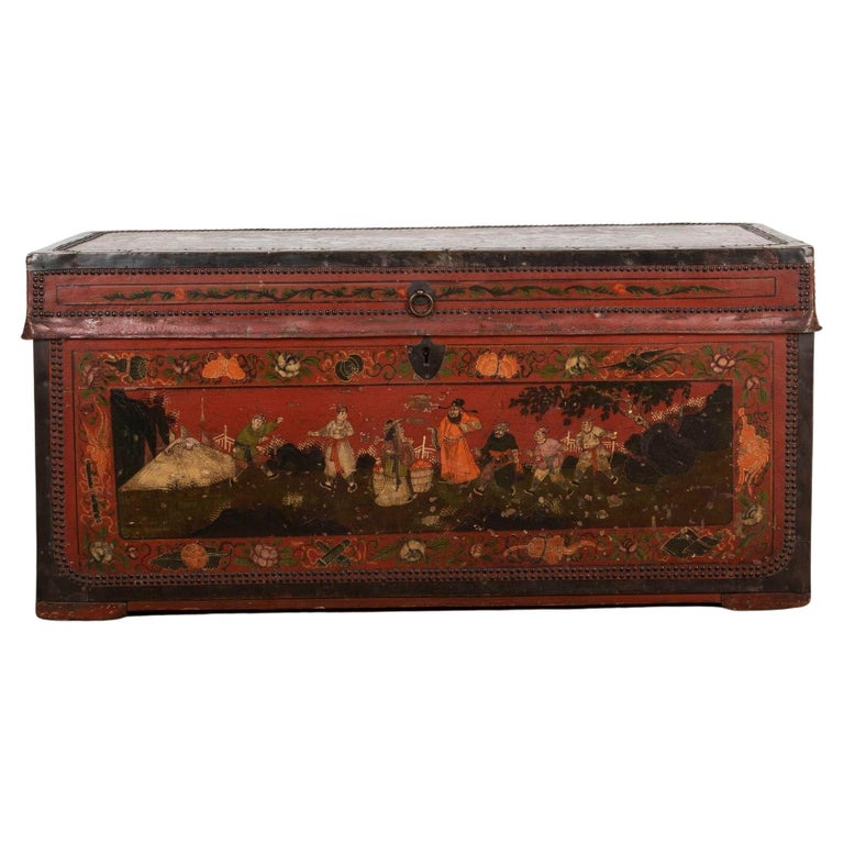 PAIRE D'ÉTRIERS. FONTE RICHEMENT DÉCORÉE. NÉPAL. 18ème