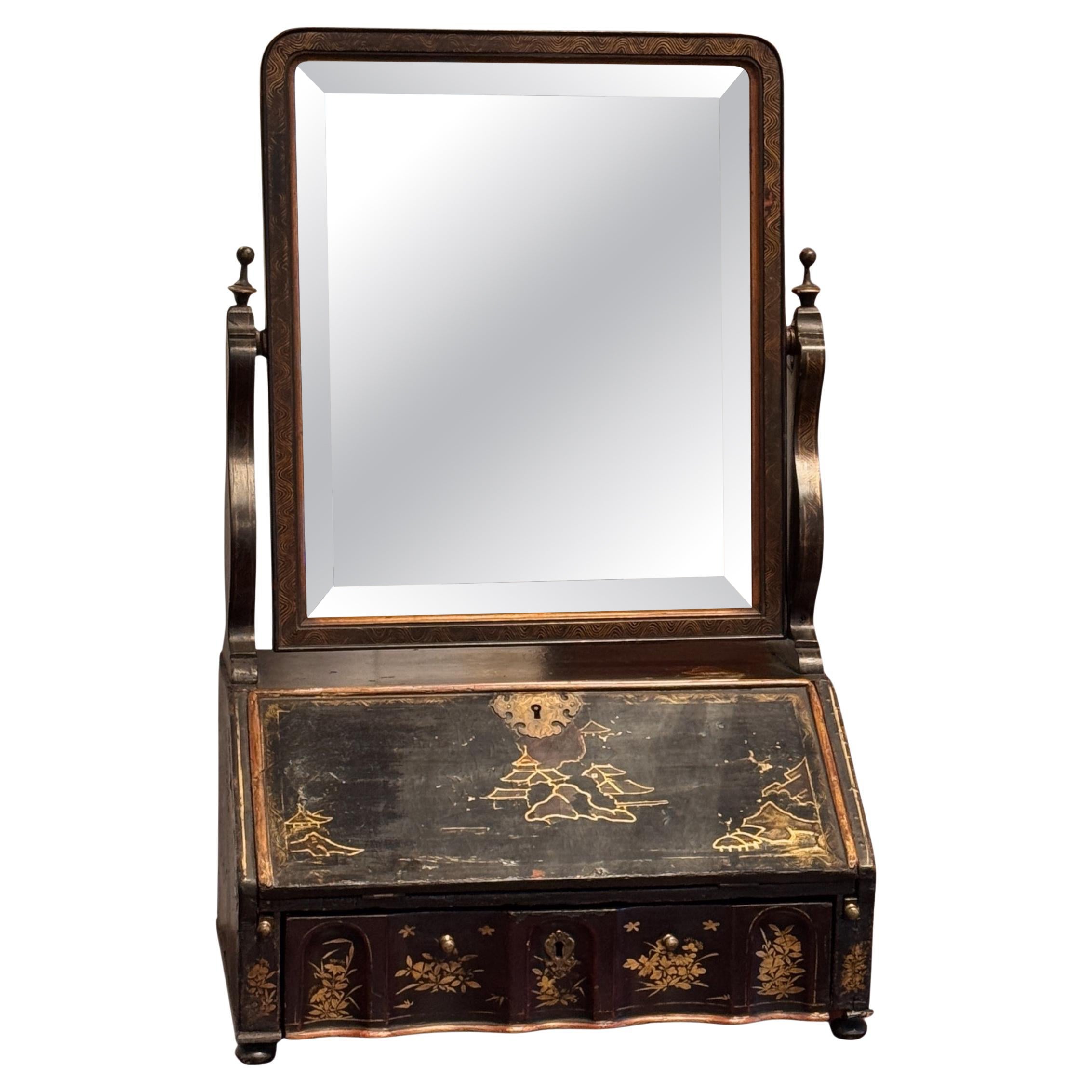 19th Century Chinoiserie Dressing Mirror
