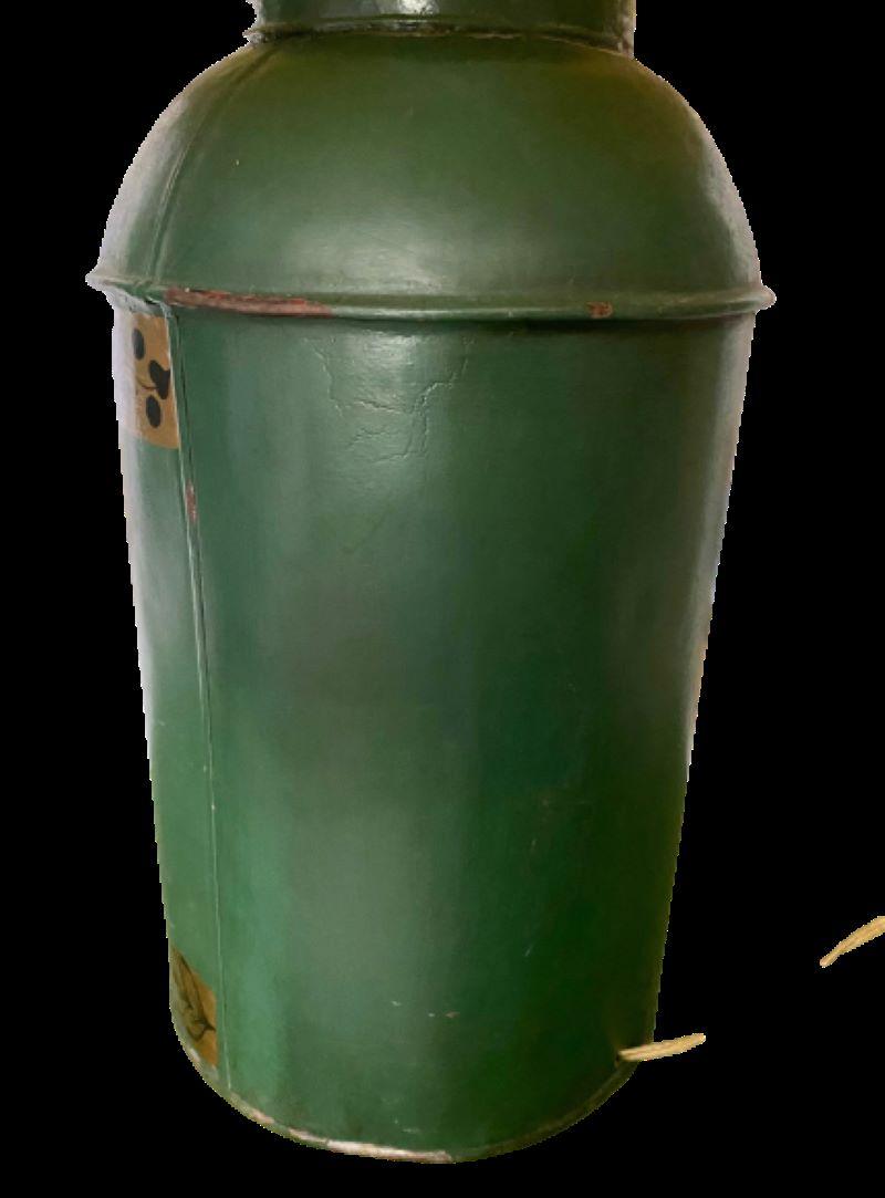 Chinoiserie Export-Teekanister-Tischlampe aus Zinn, 19. Jahrhundert (Chinesisch) im Angebot