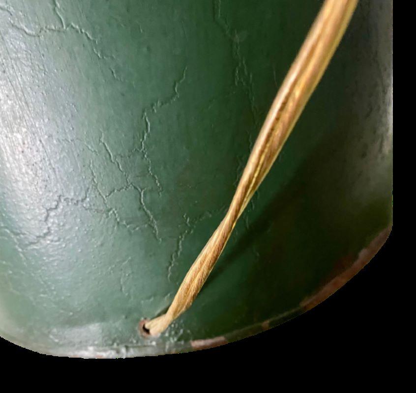 Chinoiserie Export-Teekanister-Tischlampe aus Zinn, 19. Jahrhundert (Handbemalt) im Angebot