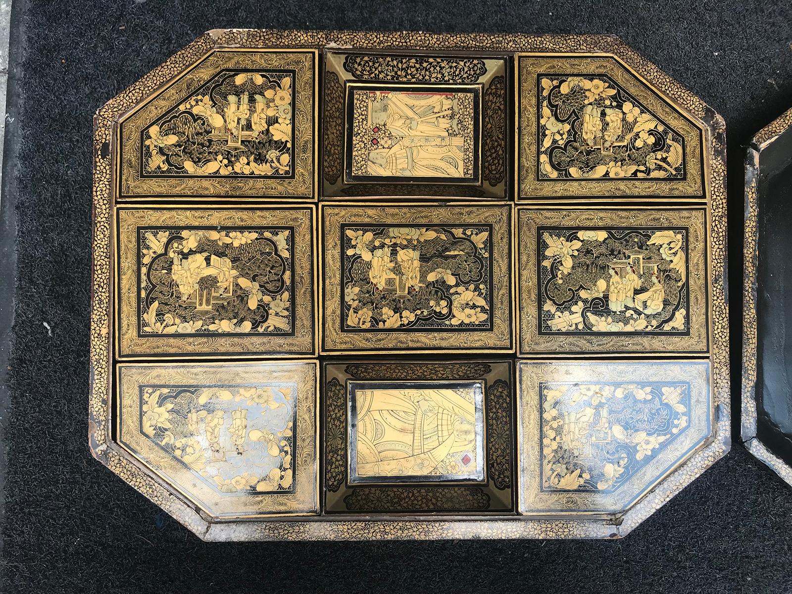 19th Century Chinoiserie Game Box 6
