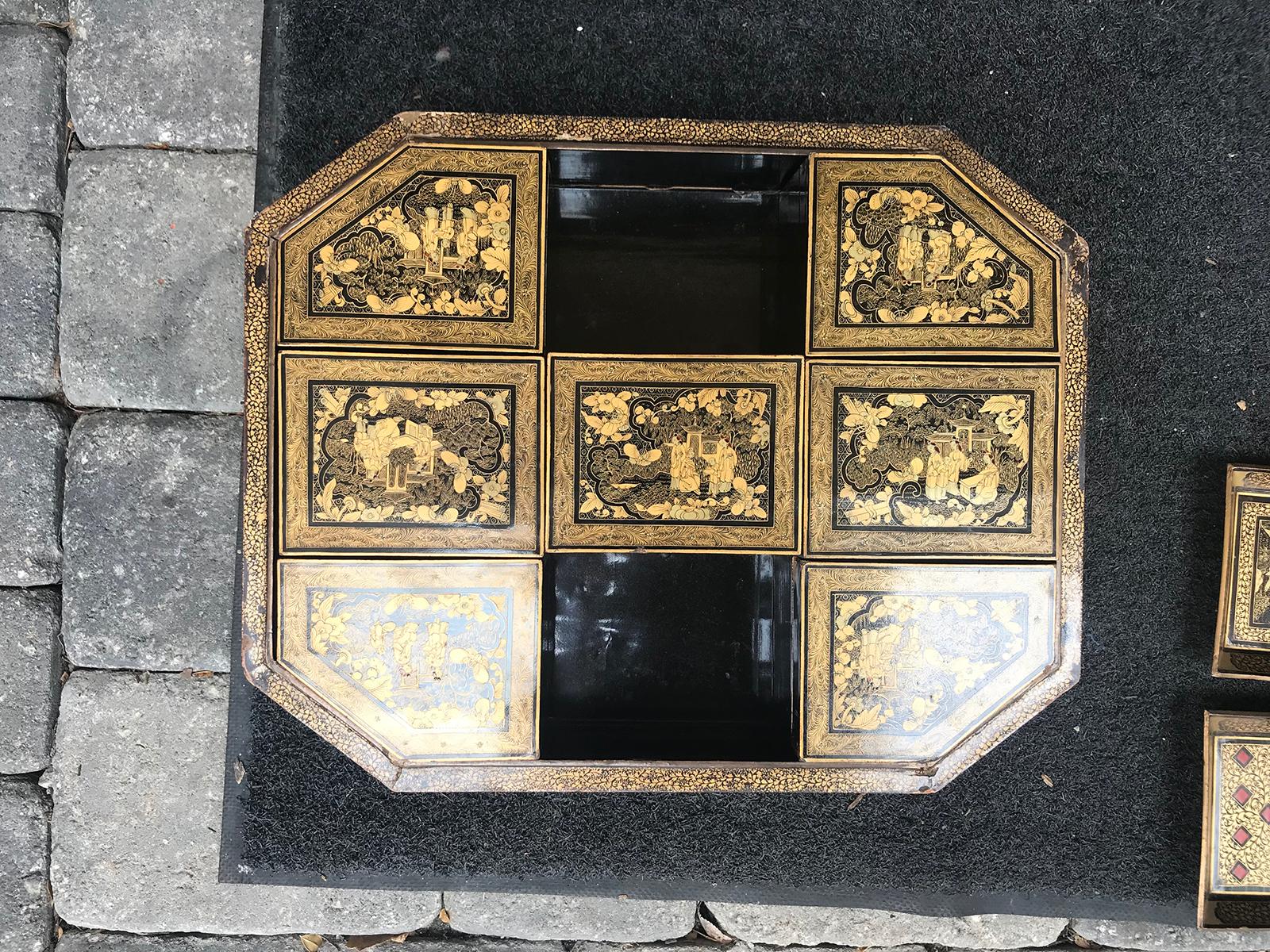 19th century chinoiserie game box.