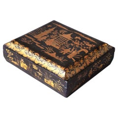 19th Century Chinoiserie Lacquer Box