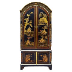 19th Century Chinoiserie lacquer corner cabinet.