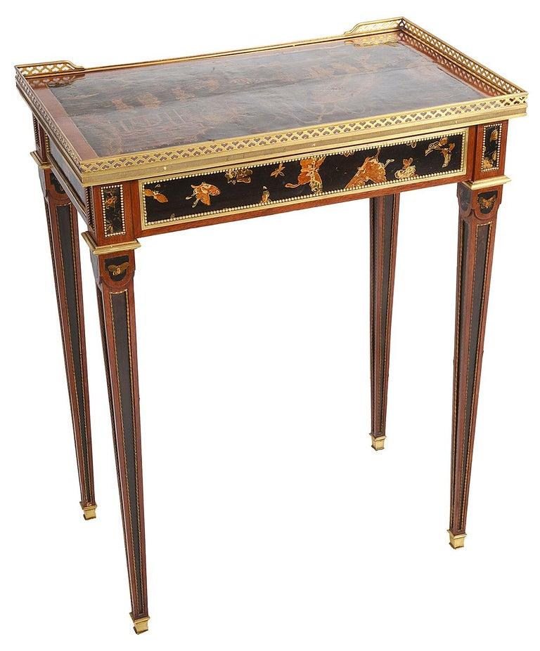 19th Century Chinoiserie Lacquer Occasional Table In Good Condition For Sale In Brighton, Sussex