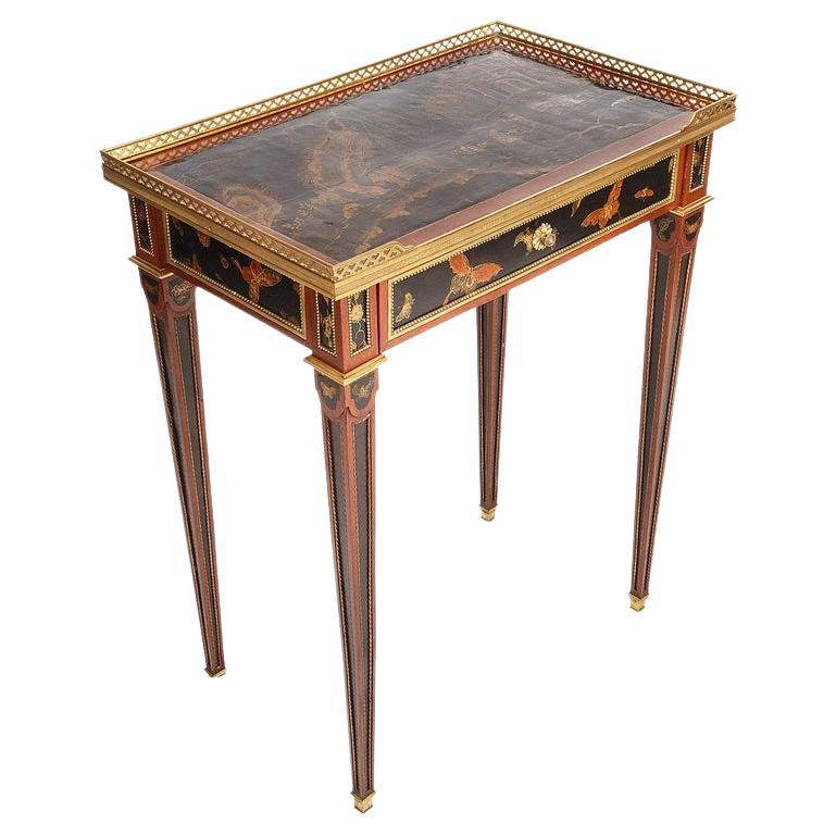 19th Century Chinoiserie Lacquer Occasional Table For Sale