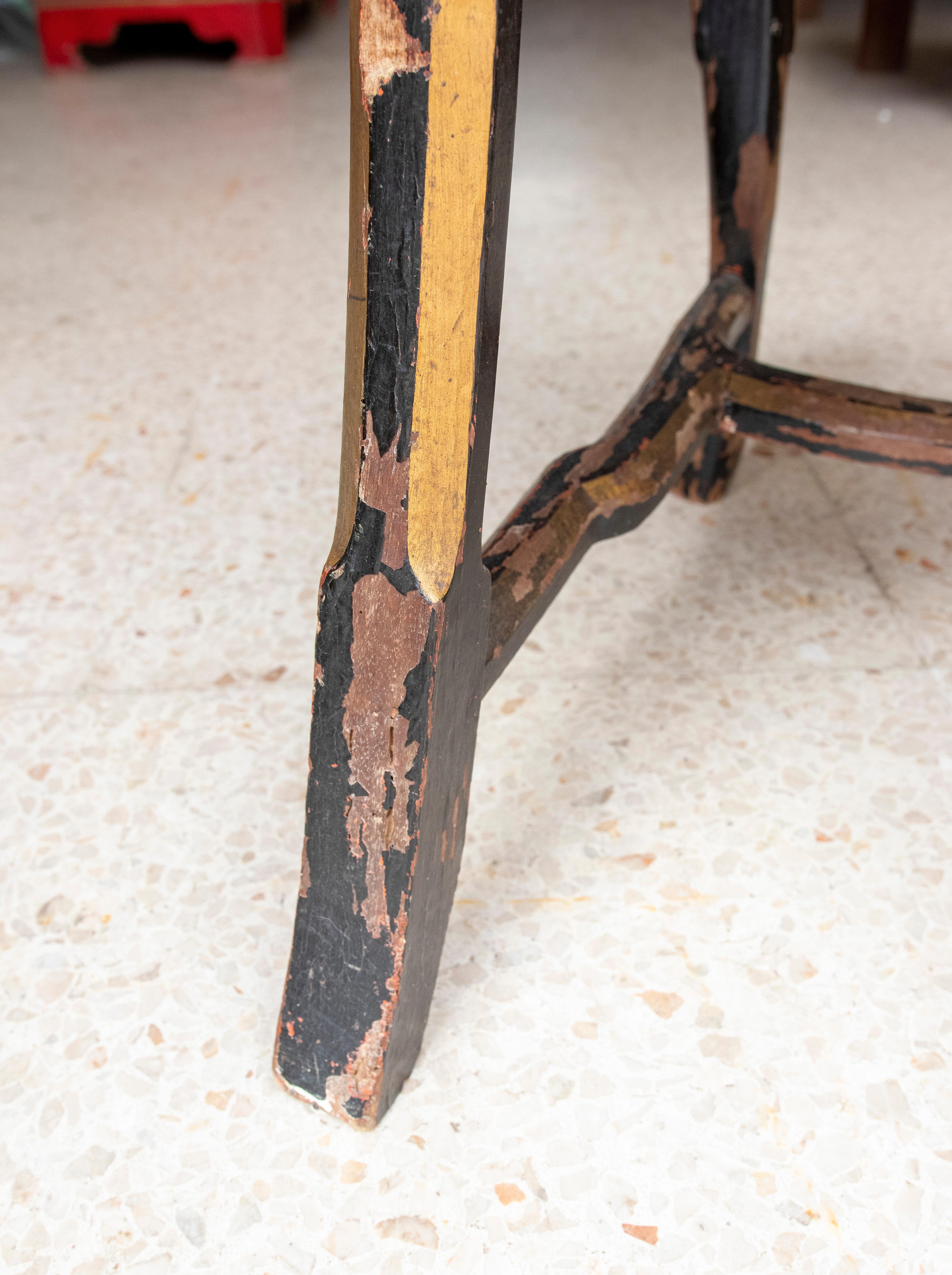 Lackierter Chinoiserie-Stuhl aus England, 19. Jahrhundert im Angebot 10