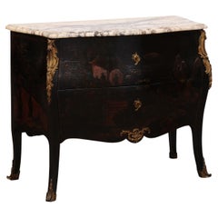 19th Century Chinoiserie Lacquered Commode