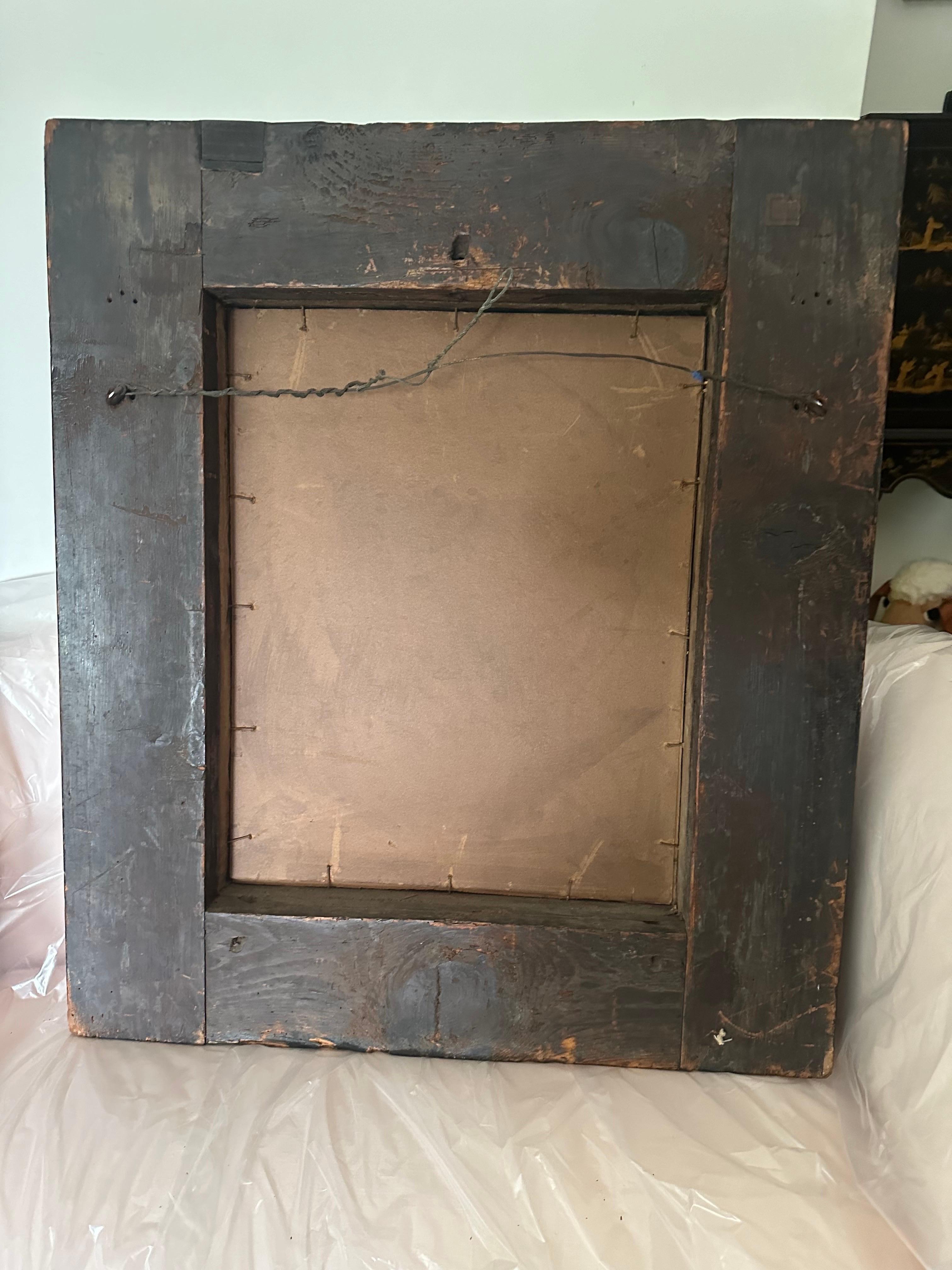 19th Century Chinoiserie Painted Mirror 7