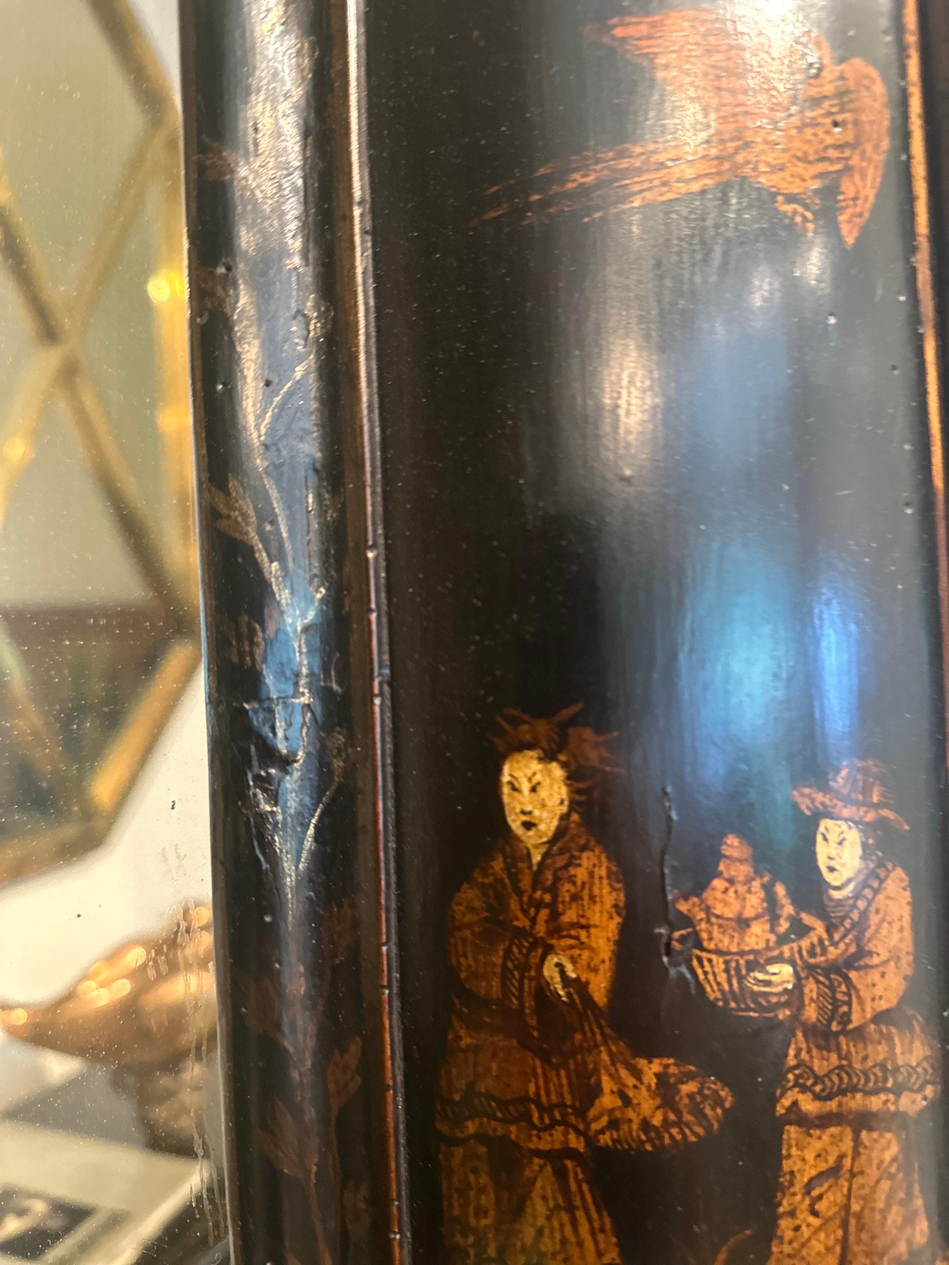 19th Century Chinoiserie Painted Mirror In Good Condition In East Hampton, NY