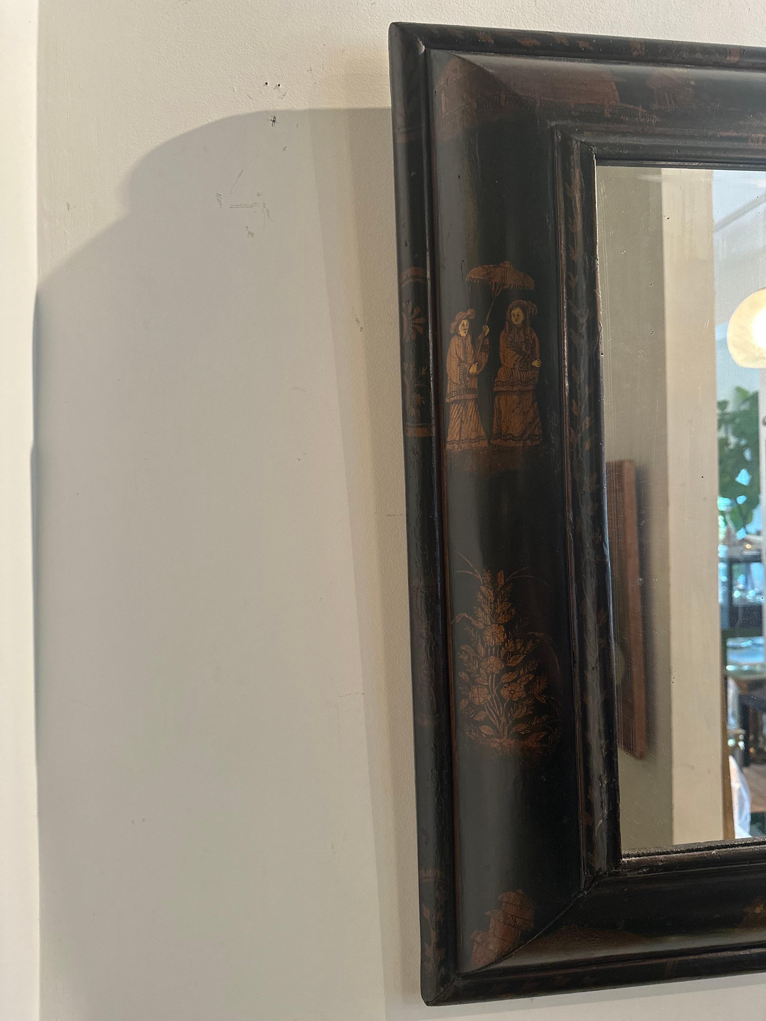 19th Century Chinoiserie Painted Mirror 1