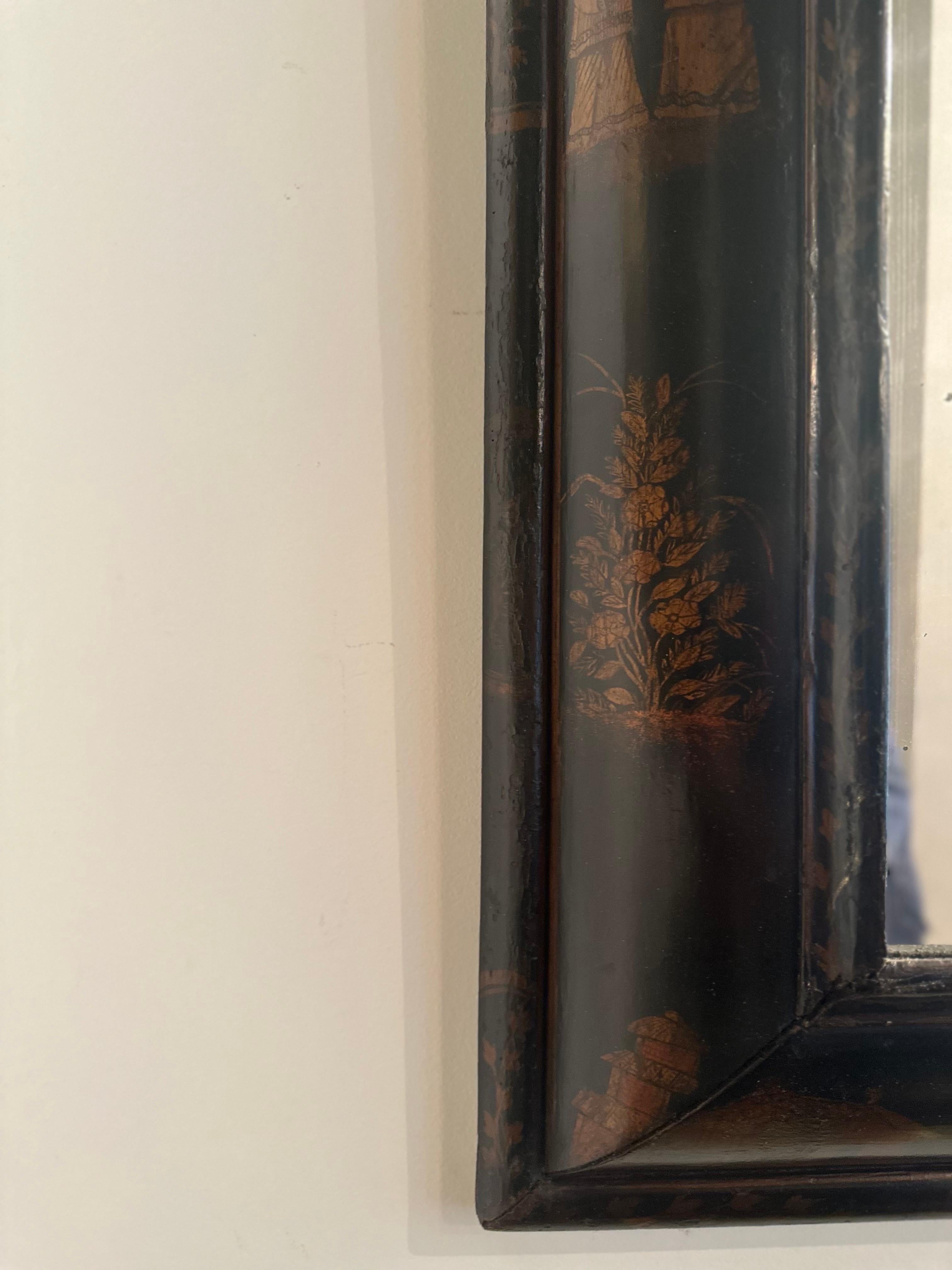 19th Century Chinoiserie Painted Mirror 2