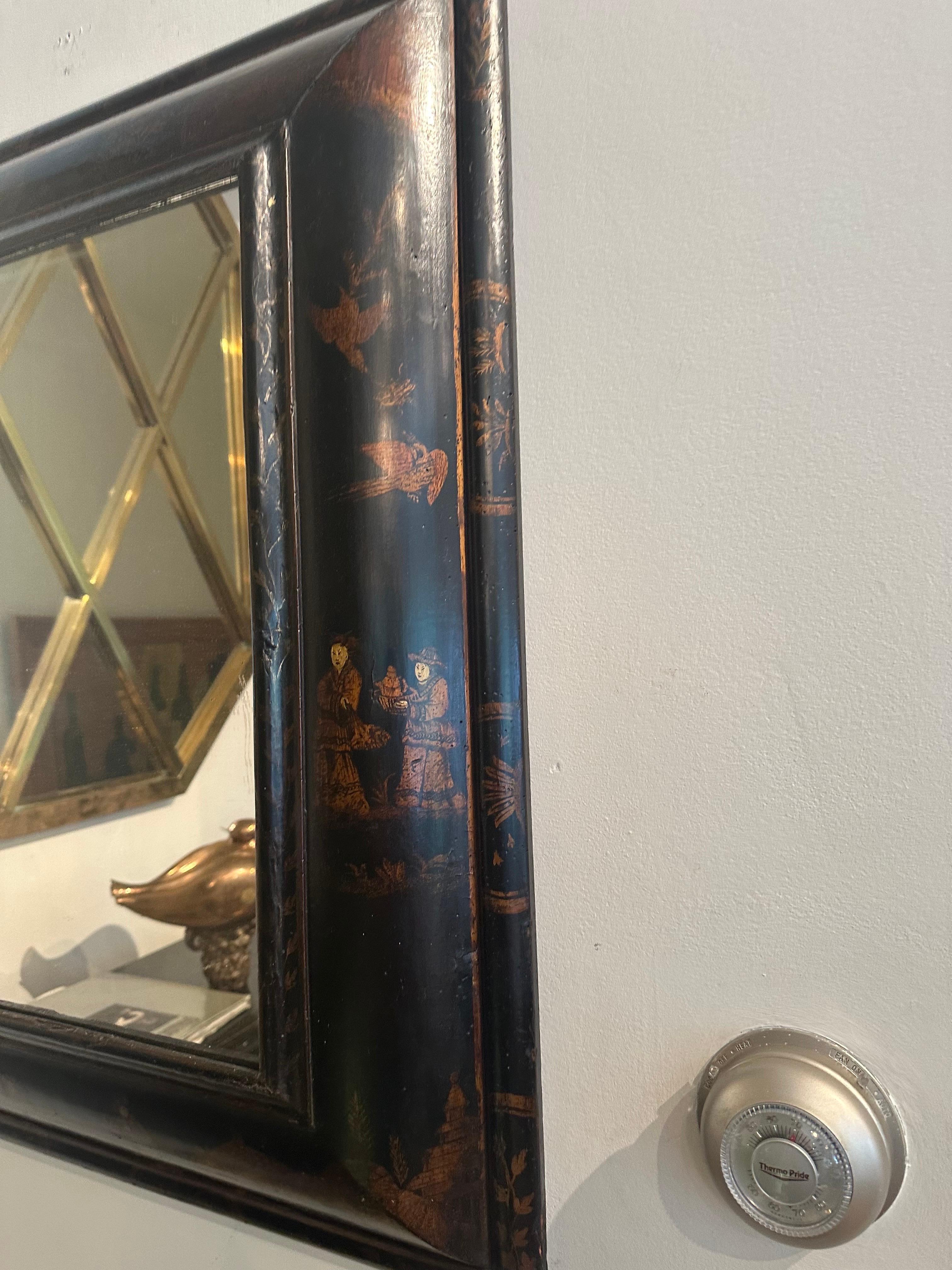 19th Century Chinoiserie Painted Mirror 5