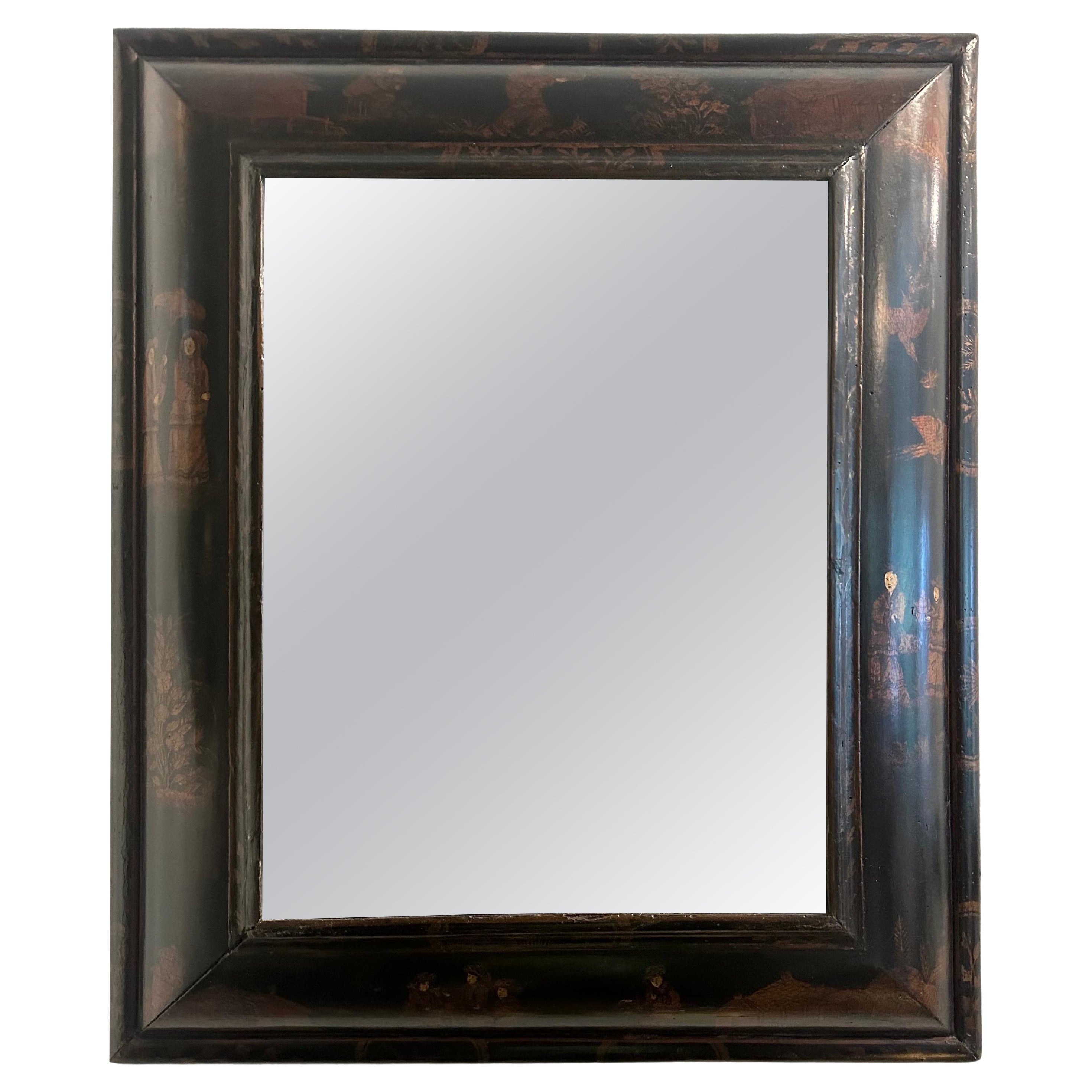 19th Century Chinoiserie Painted Mirror