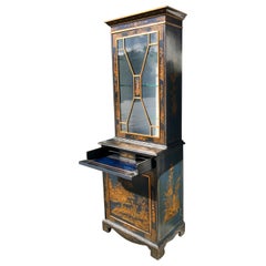 19th Century Chinoiserie Secretary Bookcase