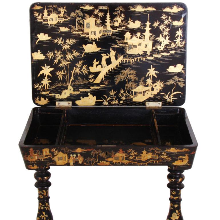 19th Century Chinoiserie Table from the Grand Salon of the Villa of Coco Chanel In Good Condition In Vancouver, British Columbia