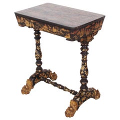 Antique 19th Century Chinoiserie Table from the Grand Salon of the Villa of Coco Chanel