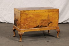 19th Century Chinoiserie Trunk, Mustard