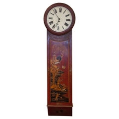 Orologio da parete in stile chinoiserie del XIX secolo