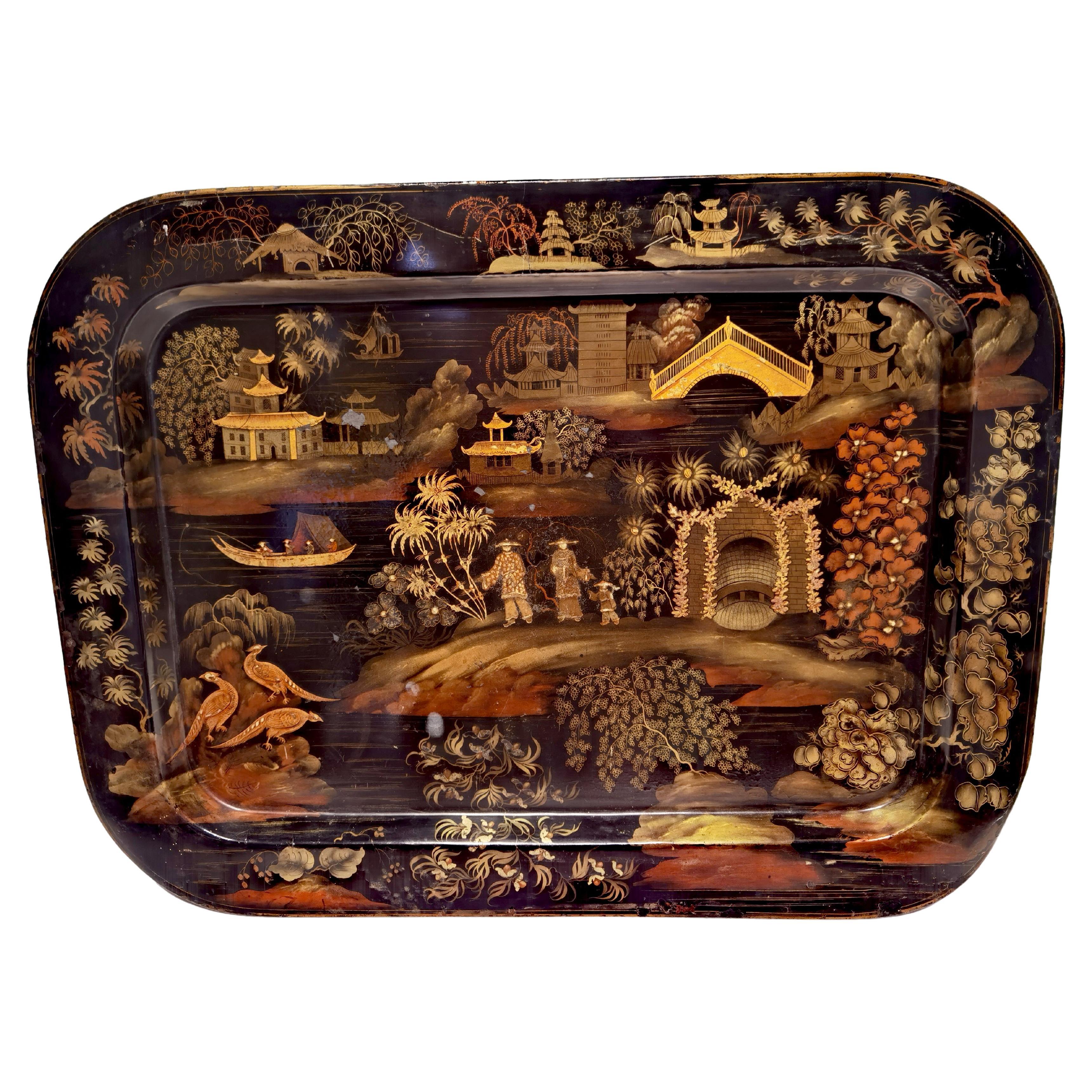 19th Century Chinoserie Tray