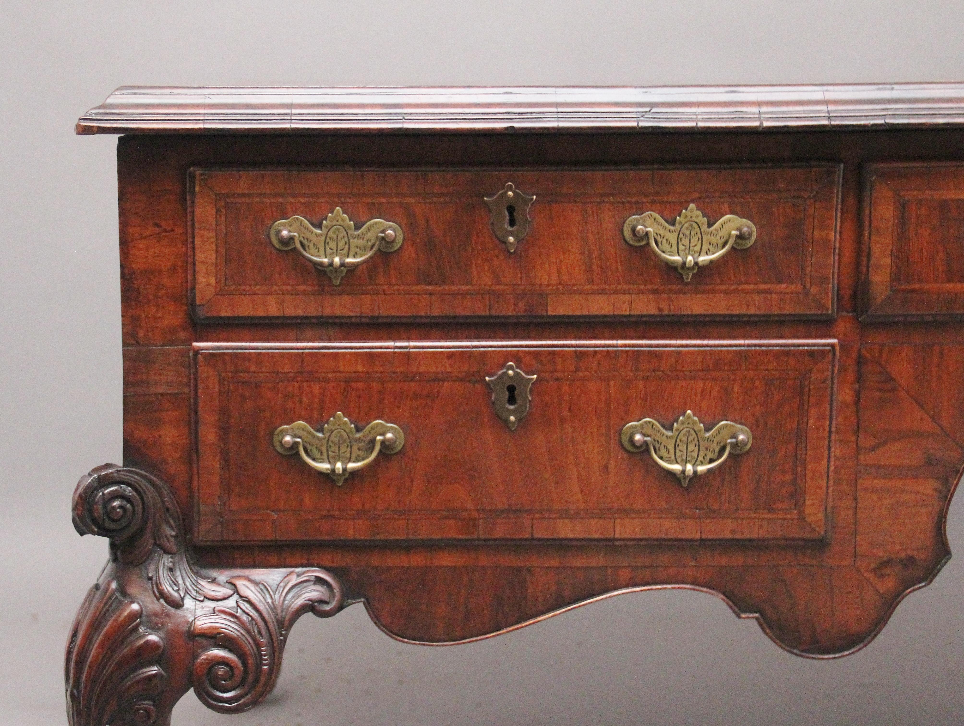 19th Century Chippendale Burl Walnut Partner's Writing Desk im Zustand „Gut“ im Angebot in Martlesham, GB