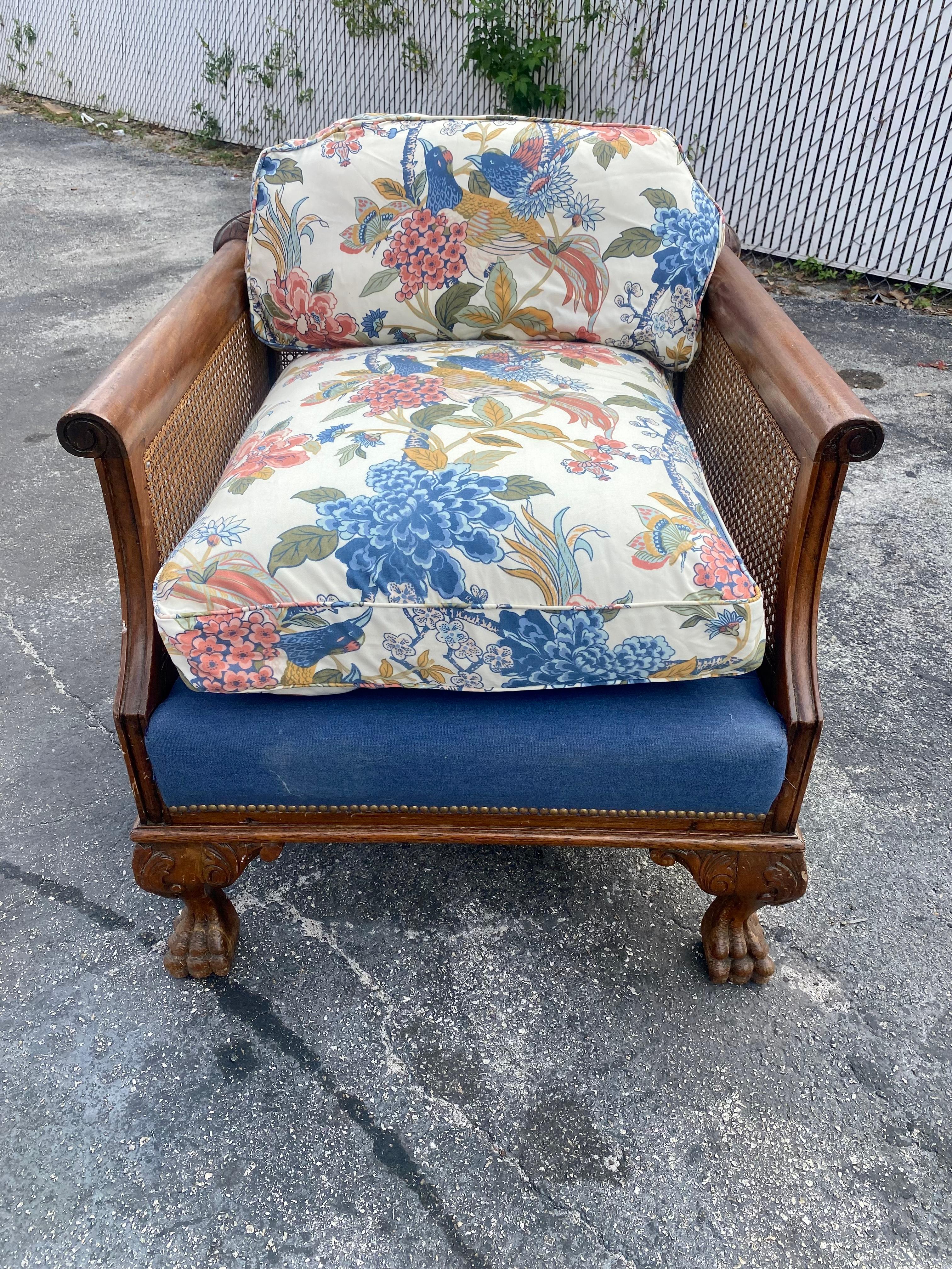 vintage cane sofa