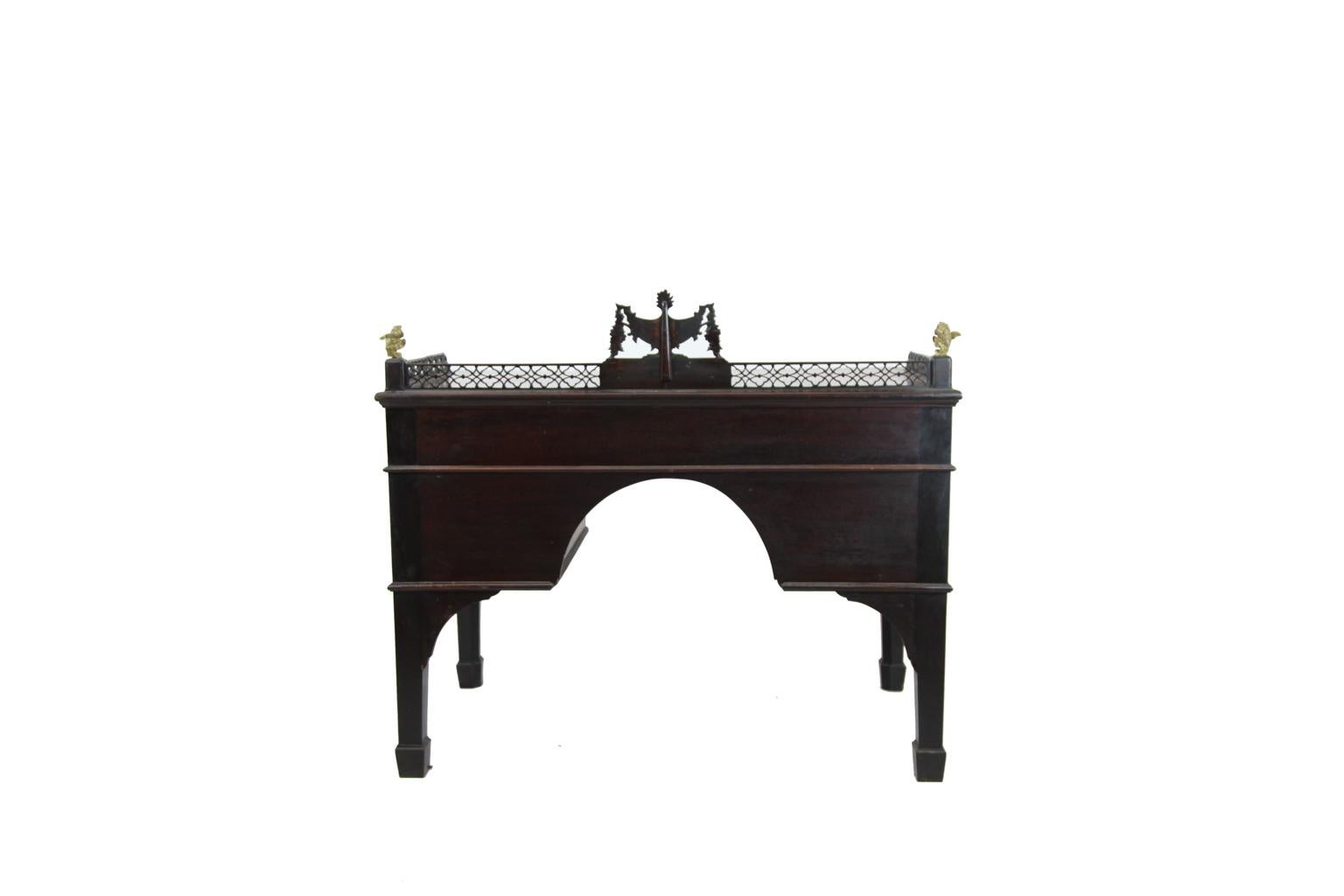 19th Century Chippendale Directoire Style Ladies Desk 4