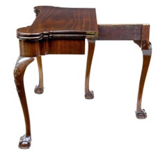 19th Century Chippendale Influenced Mahogany Card Table