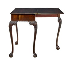 19th century chippendale revival carved games table