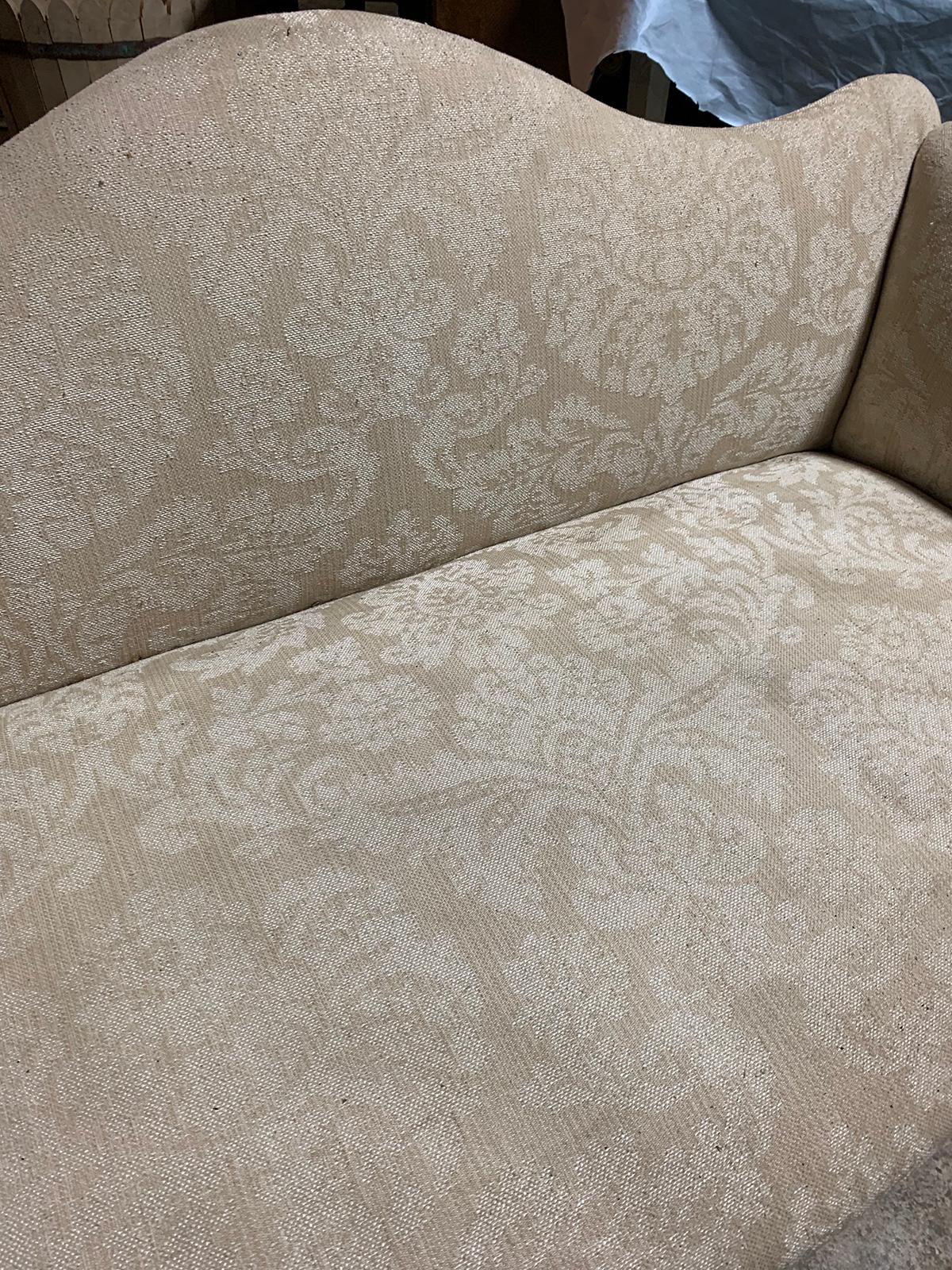 19th Century Chippendale Style Blind/Open Fretwork Small Sofa 7