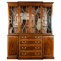 19th Century Chippendale Style Mahogany Hutch / China Cabinet