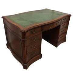 19th Century Chippendale Style Mahogany Kneehole Desk