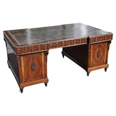 19th Century Chippendale Style Mahogany Partner's Desk