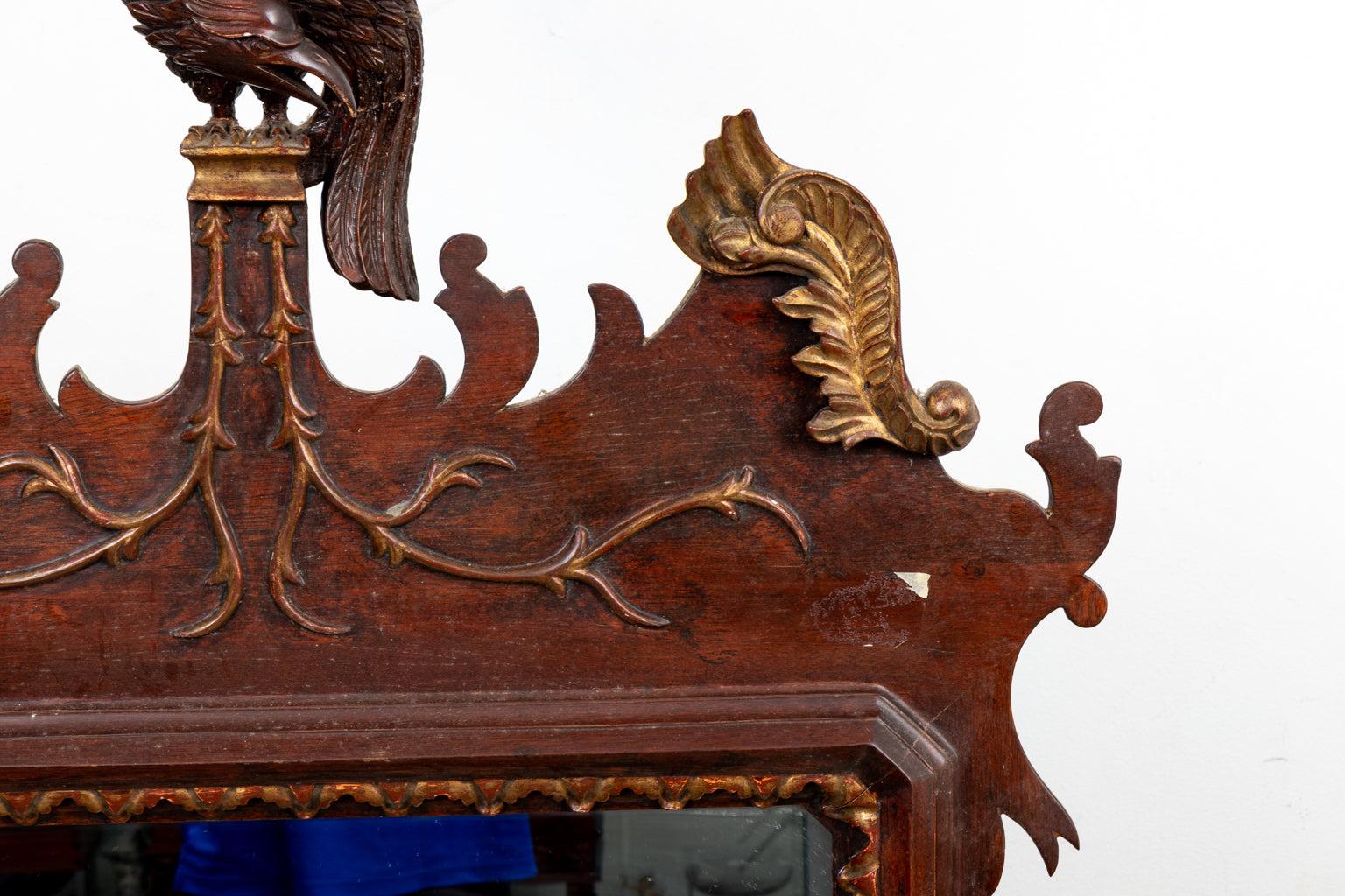19th Century Chippendale Style Mirror In Good Condition For Sale In Stamford, CT
