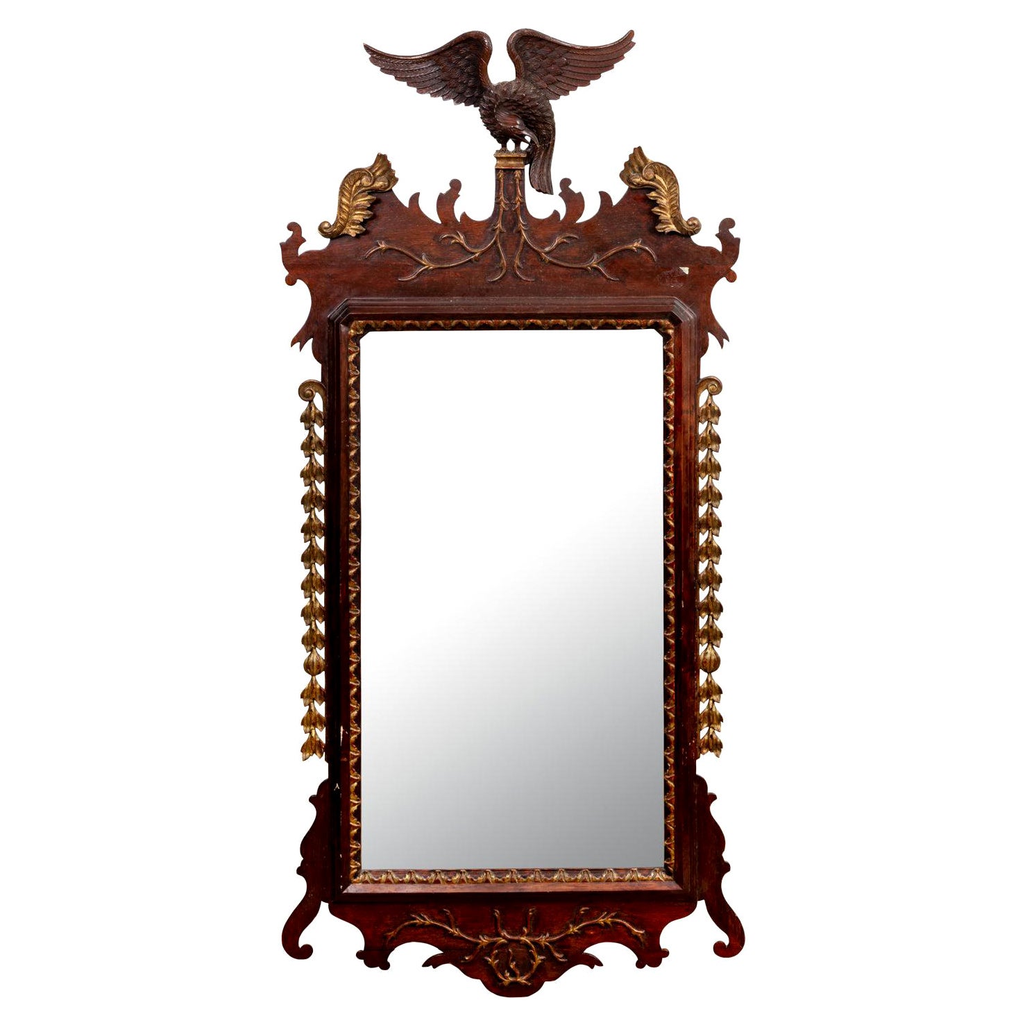 19th Century Chippendale Style Mirror For Sale