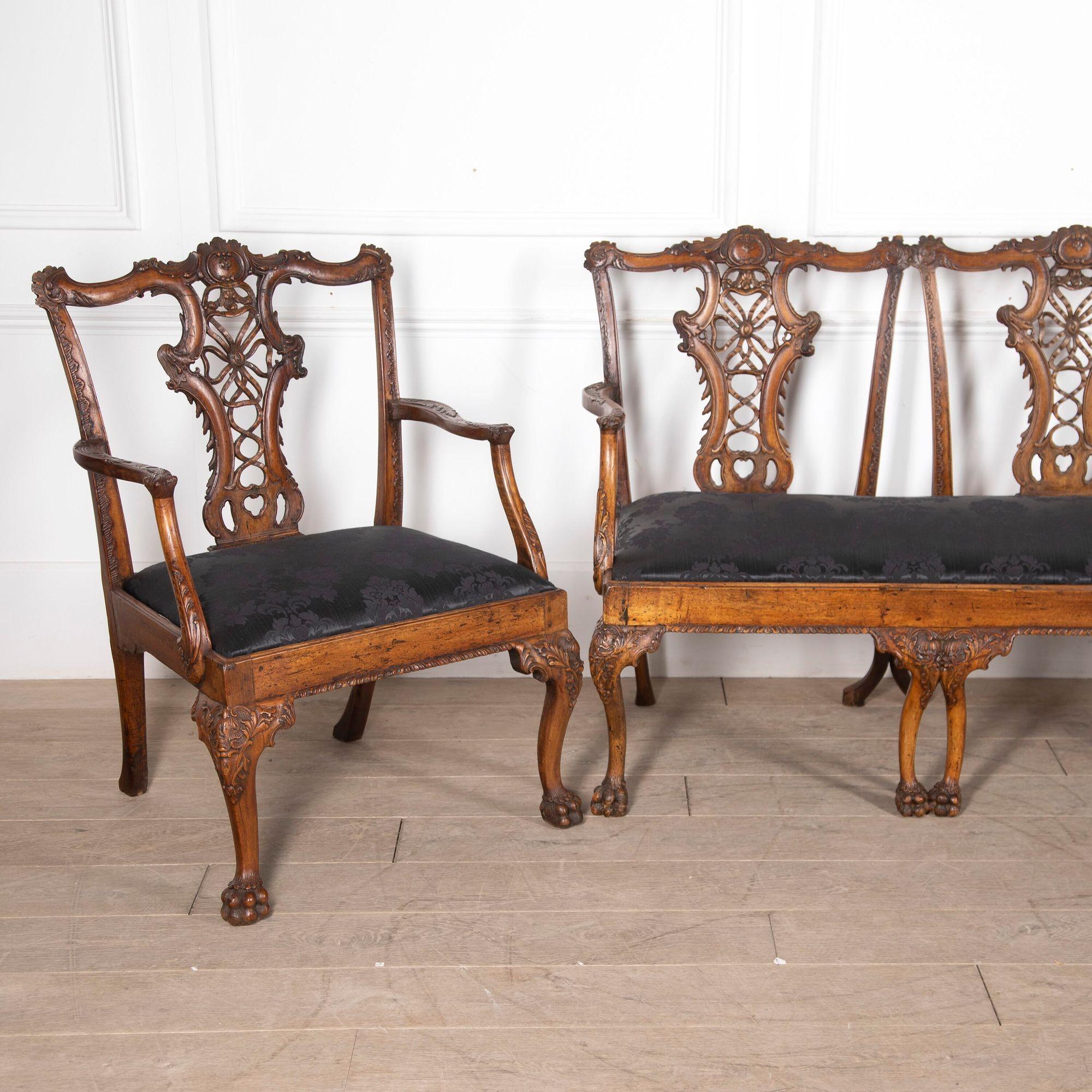 19th Century Chippendale Suite For Sale 5
