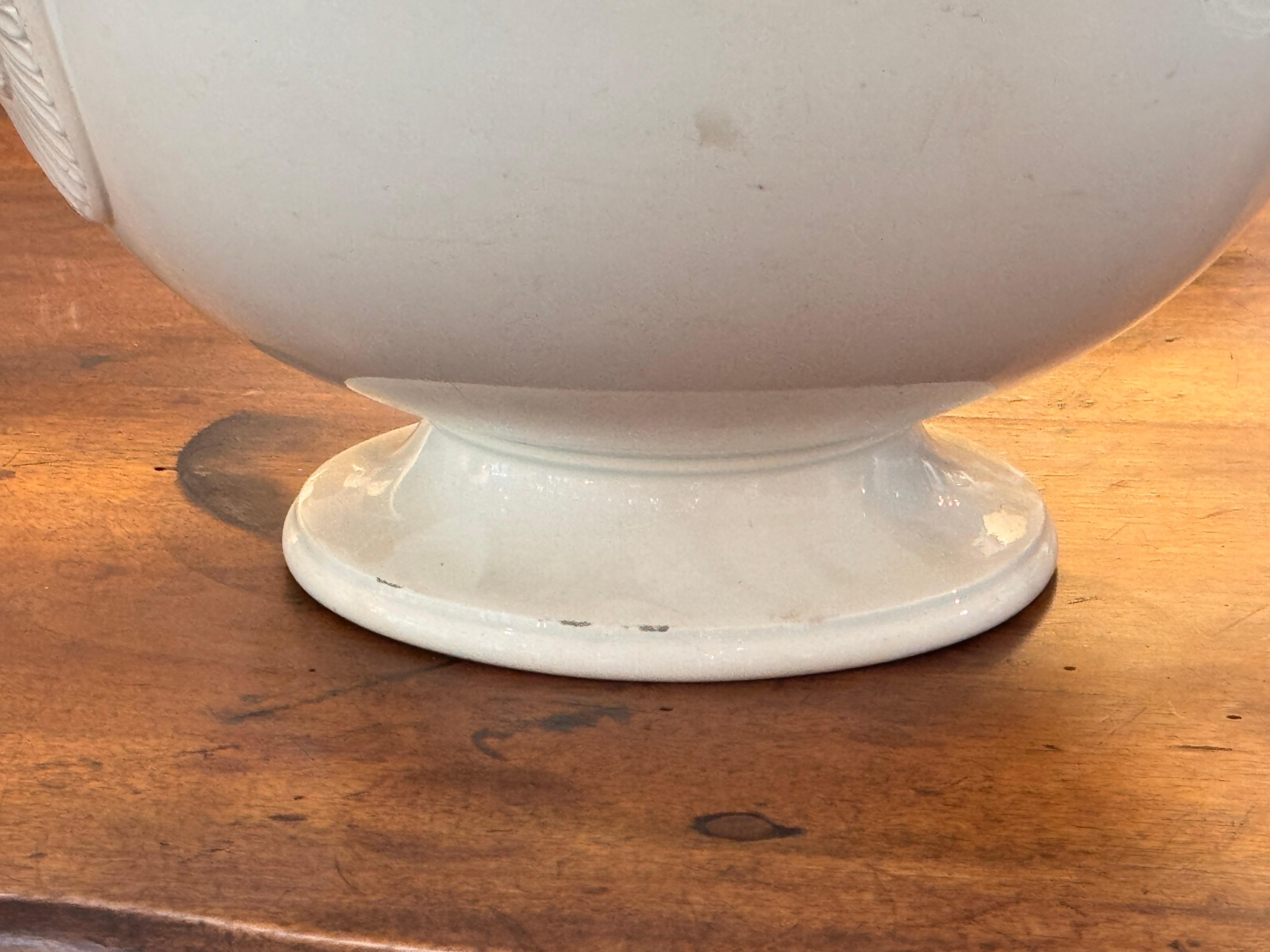 19th Century Choisy-Le-Roi Faience Tureen With Lid For Sale 2