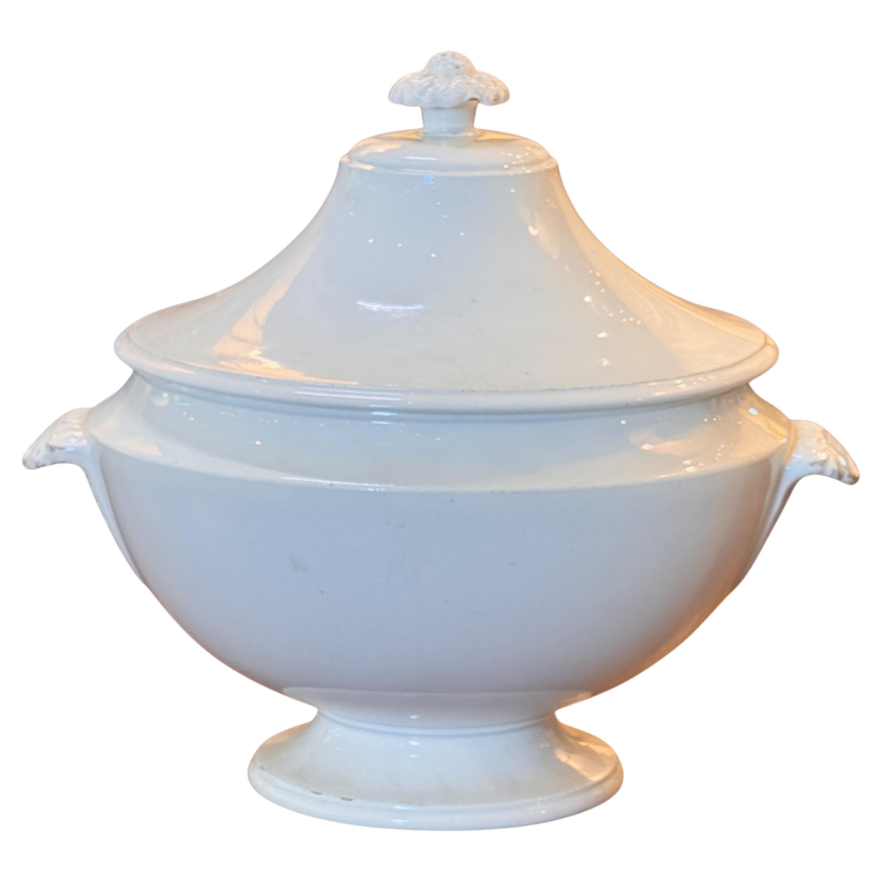 19th Century Choisy-Le-Roi Faience Tureen With Lid