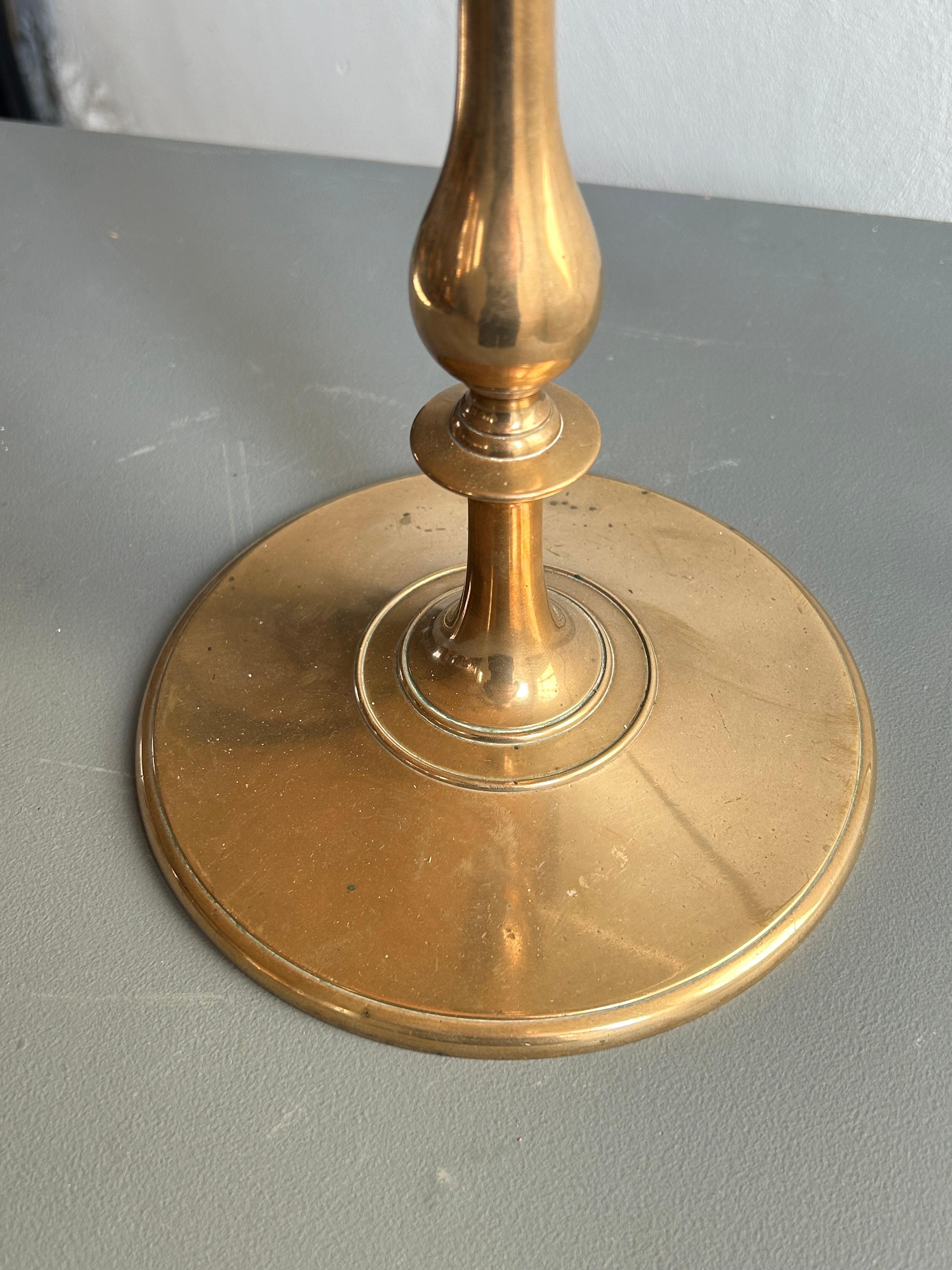 Cast 19th Century Christian Gottlieb Vilhelm Bissen Bronze Neoclassical Table Lamp For Sale