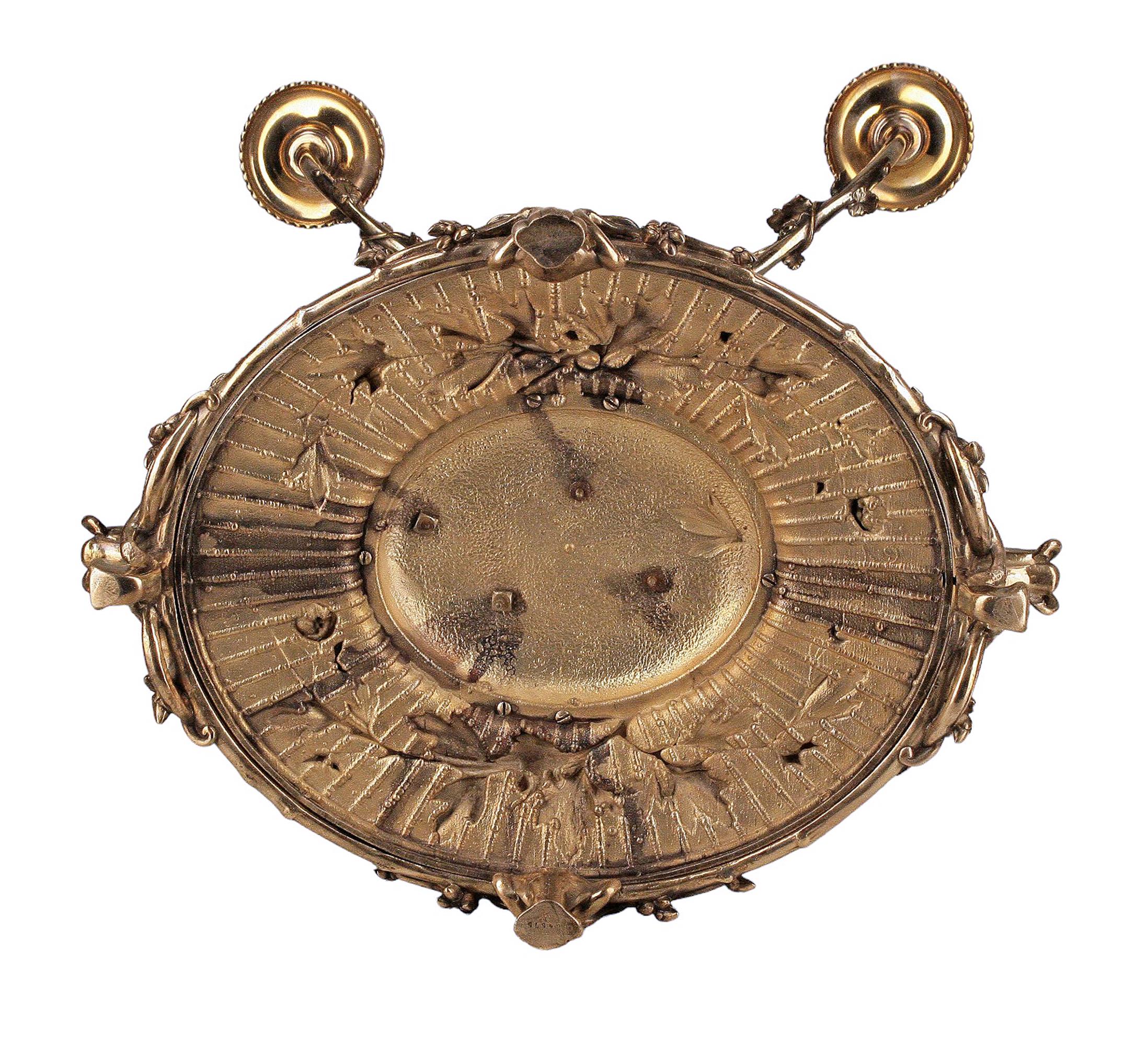 Centrotavola Epergne argentato di Christofle del XIX secolo con vetro Baccarat, Francia in vendita 2