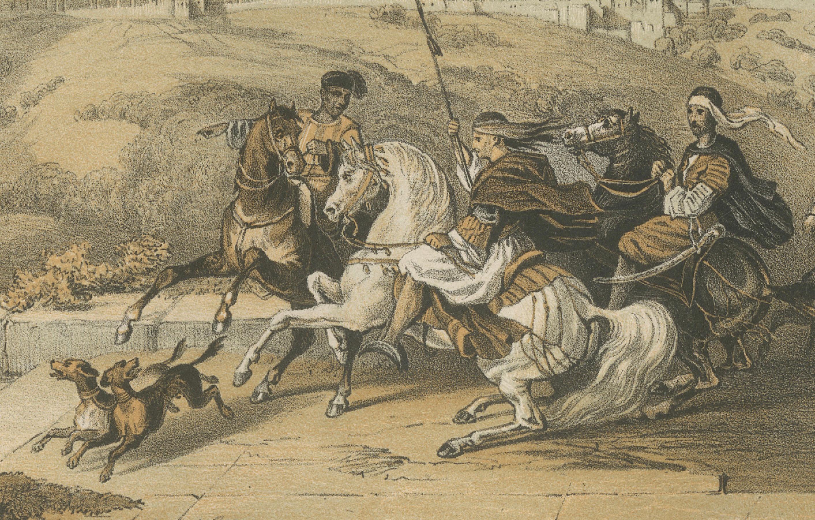Paper 19th-Century Chromolithograph of Samaria, Israël – Historical Biblical Scene For Sale