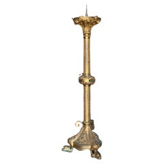 Antique 19th Century Church Altar Candlestick
