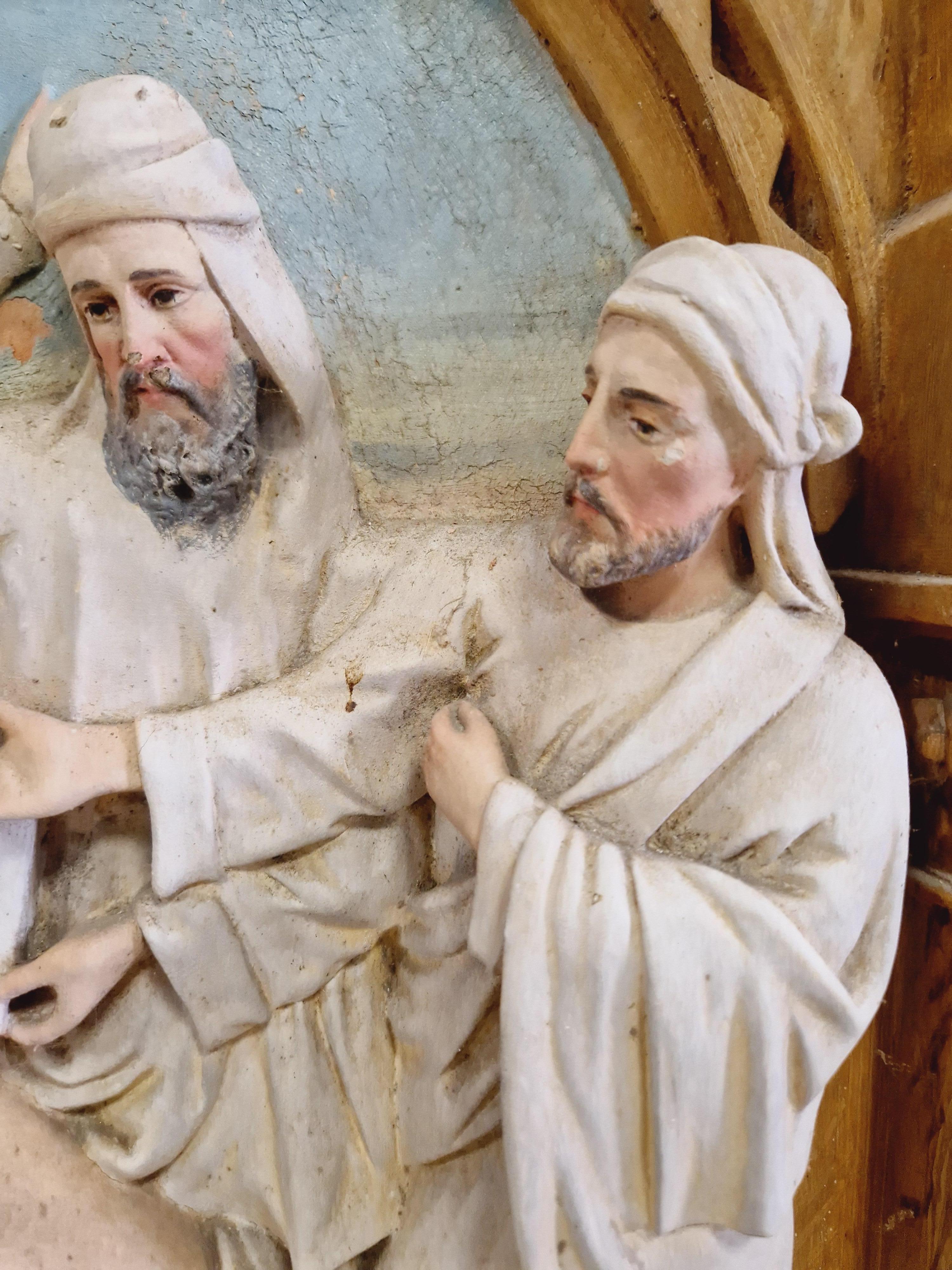 19th Century Church Sculptures Stations of the cross x 10 For Sale 5