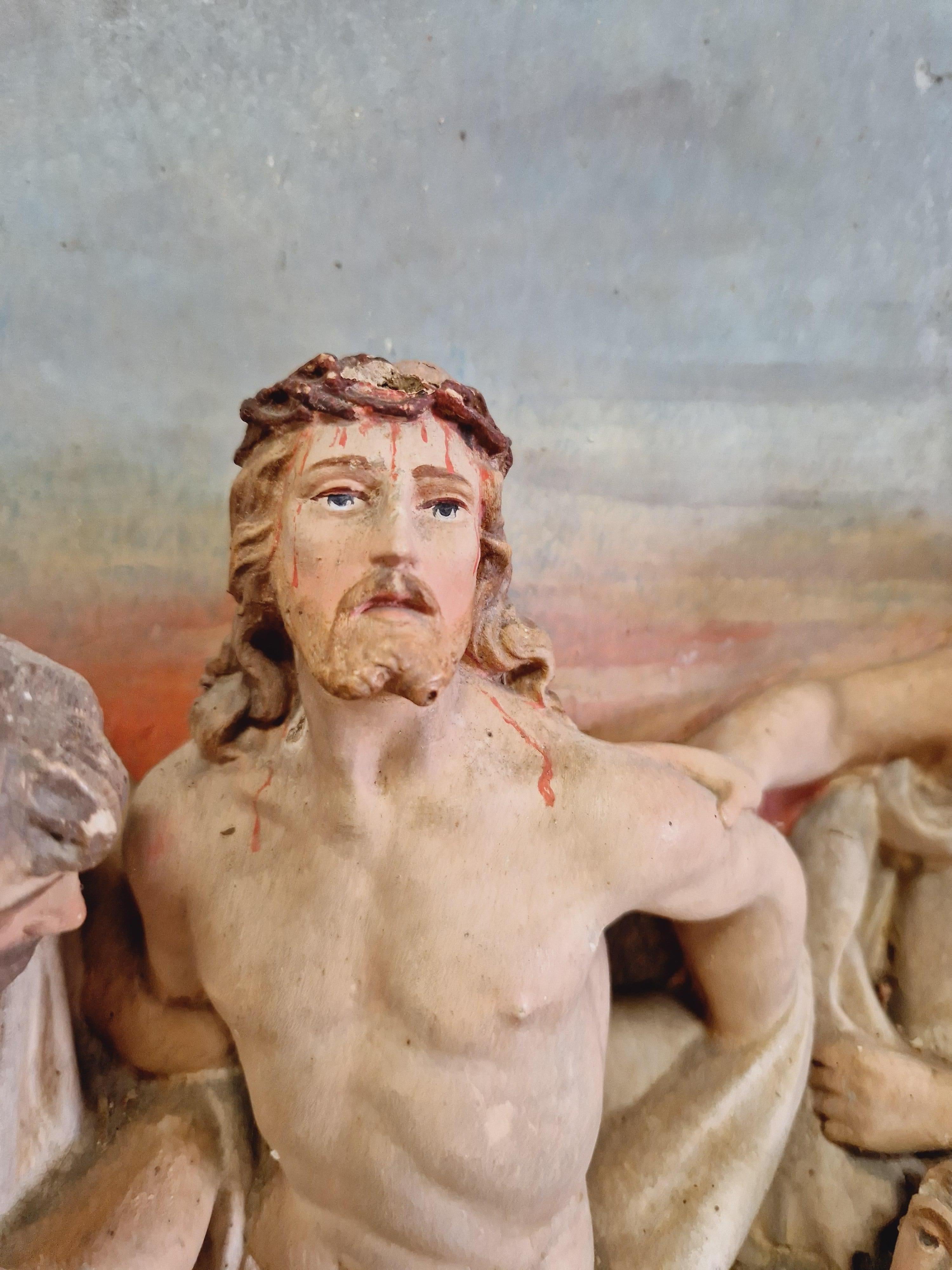 19th Century Church Sculptures Stations of the cross x 10 For Sale 9